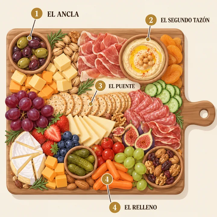 Mapa de tabla visto desde arriba: tabla de picar