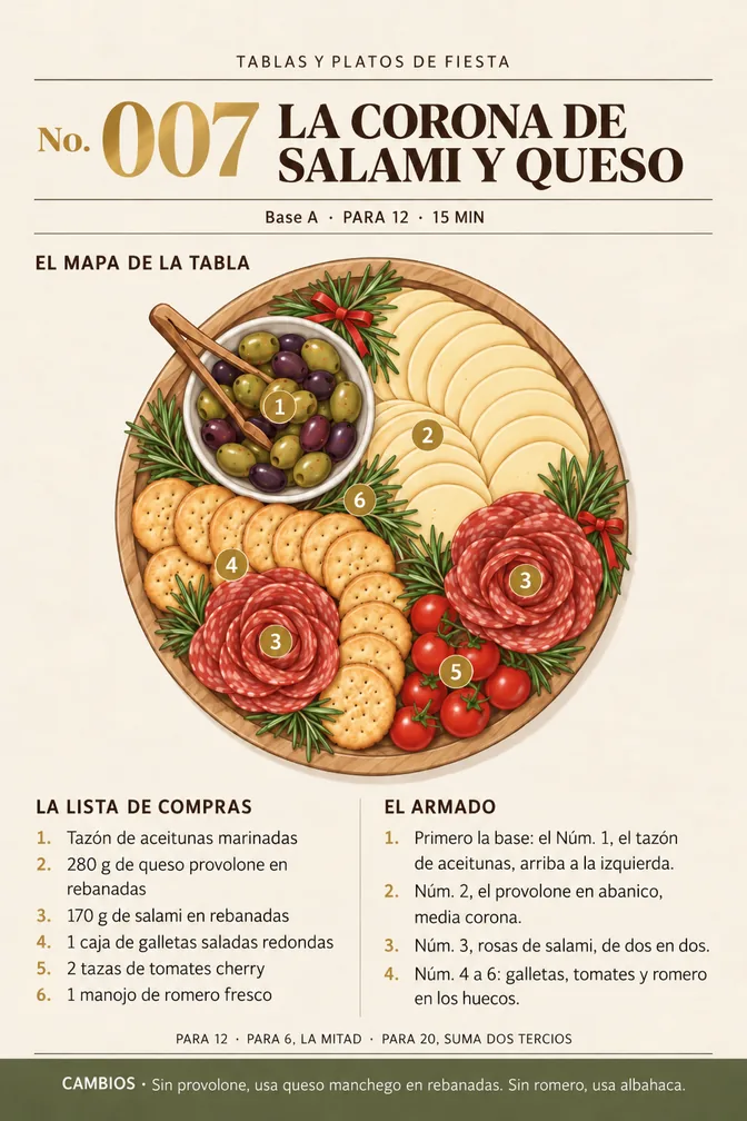 Página La Corona de Salami y Queso del libro